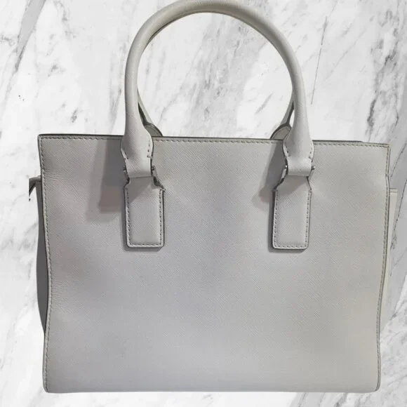 Kate Spade Cameron Medium Satchel White Crossbody Shoulder Bag - Picture 8 of 10